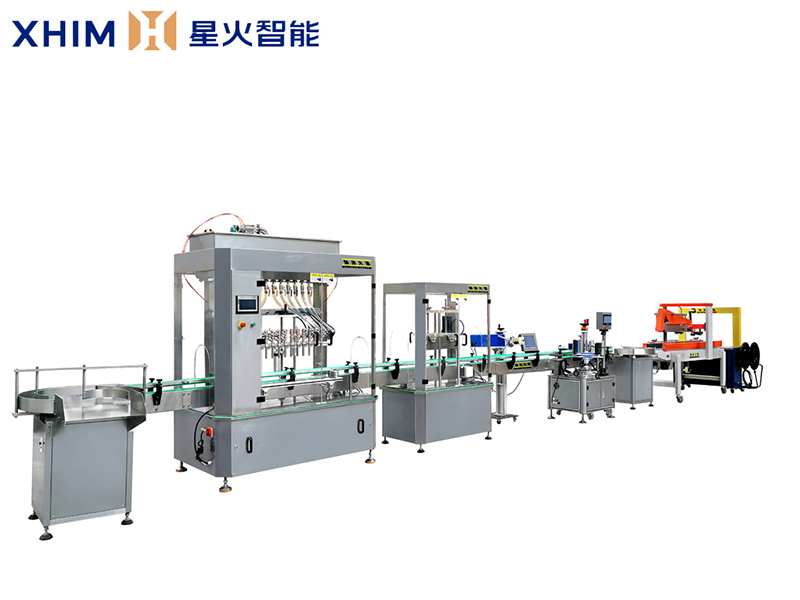 全套液體灌裝生產(chǎn)線-自動化液汁灌裝機設備