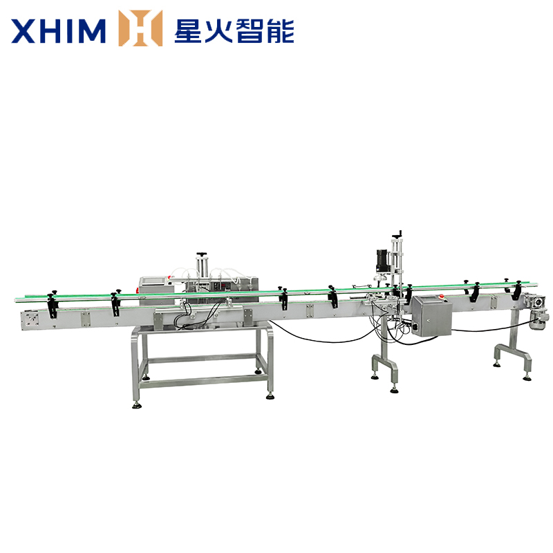 自流式液體灌裝機(jī)壓蓋一體機(jī)-小型灌裝