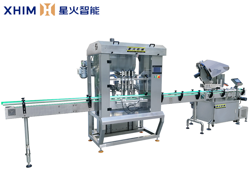直線式藤椒醬灌裝機(jī)-醬料灌裝旋蓋機(jī)