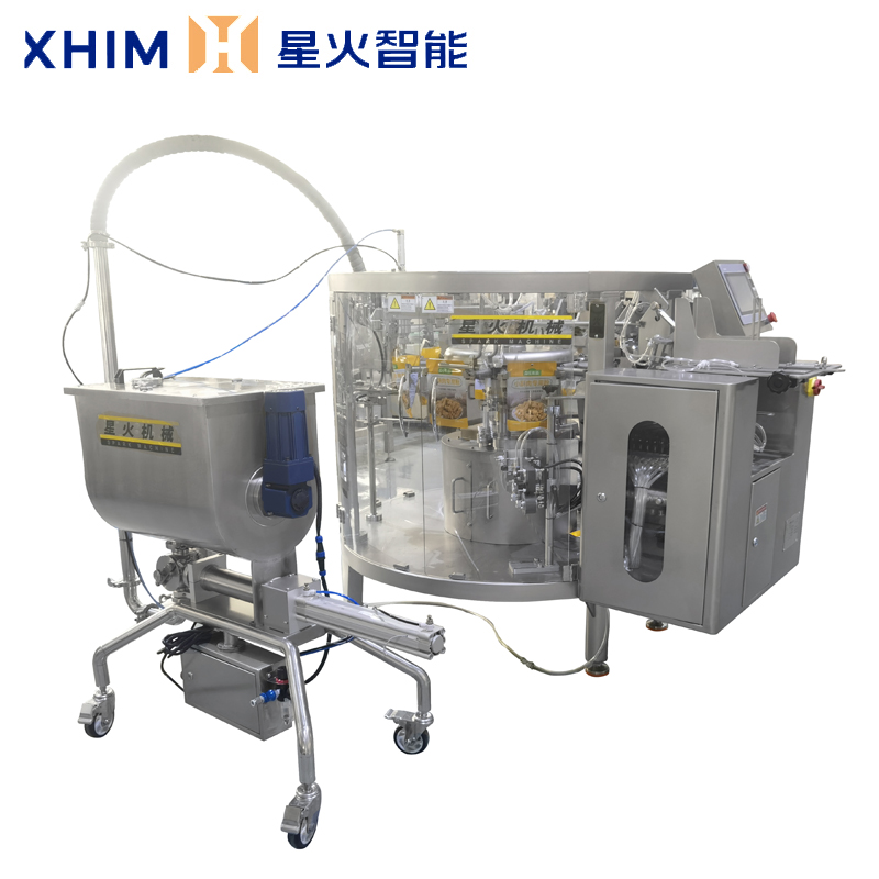 全自動醬料食品包裝機-預制袋高湯包裝