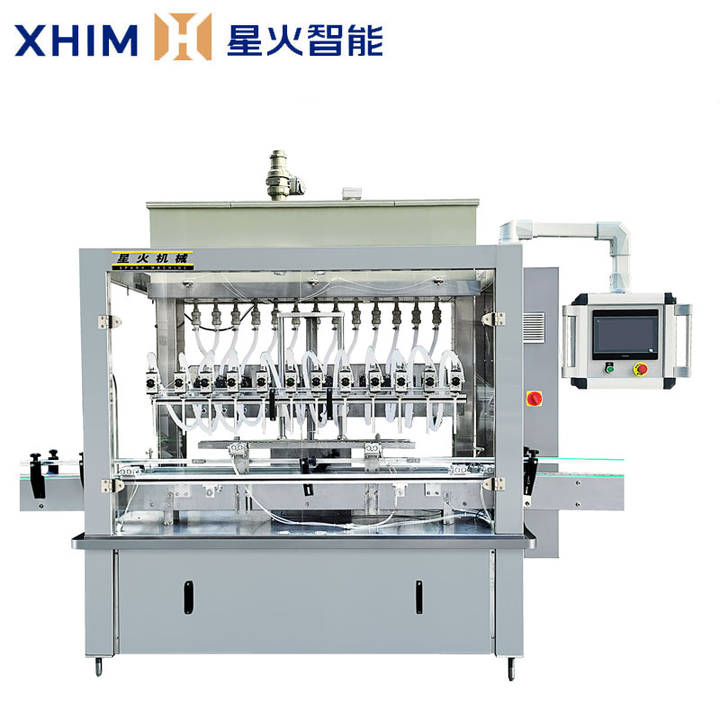 12頭防腐蝕液體灌裝機-消毒液自動灌裝機